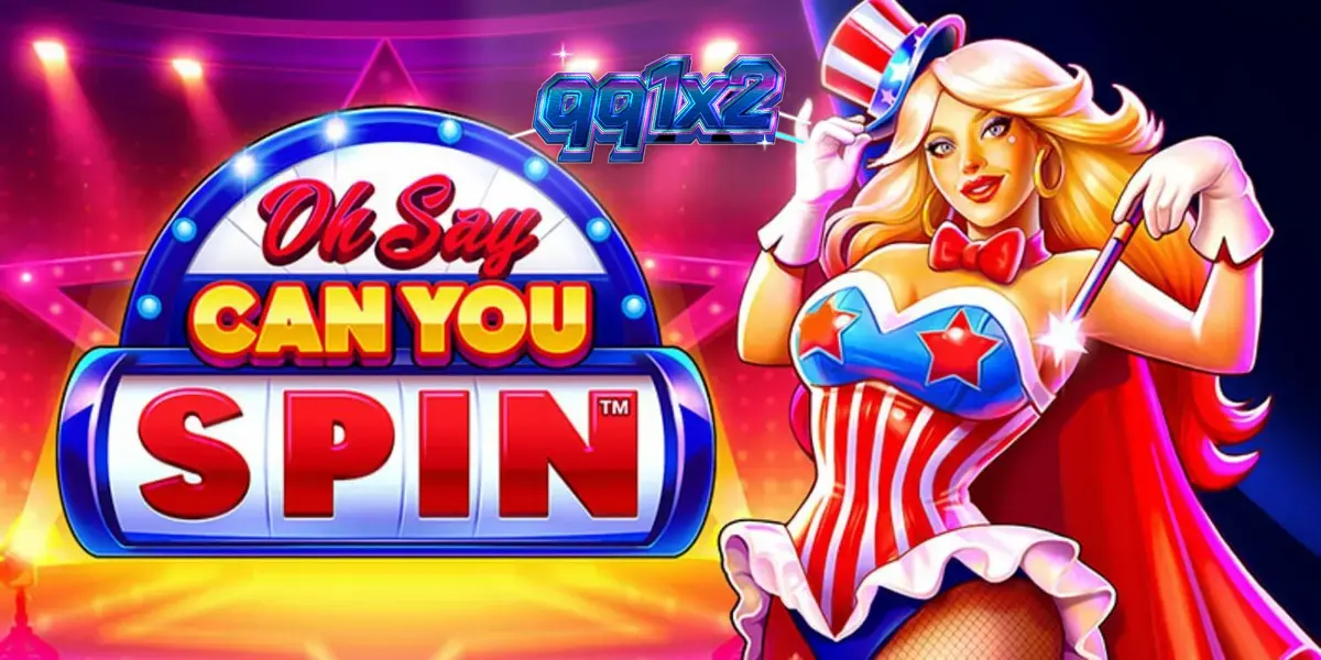 Tampilan visual slot Oh Say Can You Spin dengan tema patriotik